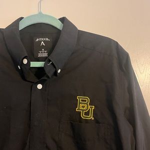 Baylor University Black Long Sleeve Button Down Size M